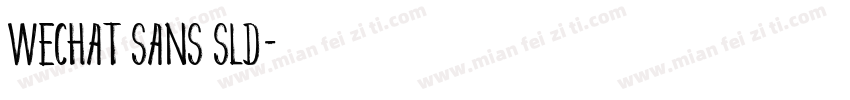 wechat sans sld字体转换